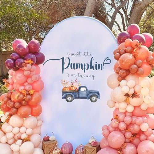 Vinilo decorativo para baby shower con diseño de calabaza azul miniatura 4
