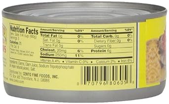 Cento Minced Clams, 6.5 Ounce Cans (Pack of 24)