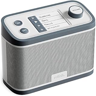 Relish - Simple Portable FM Radio and Music Player for Seniors, Those with Dementia and Alzheimer’s or Visually Impaired – Large Buttons, Simple Design, Easy to Use