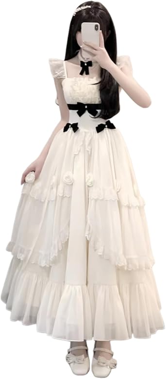 Girl Dress, JSK Ribbon, Gothic Lolita Dress, Apron, Outfit, Cute, Ruffles, Palace Style, Forest Girl, Princess Lolita, Mass Production, Girl Long Sleeve, Spring, Autumn, Winter Clothes