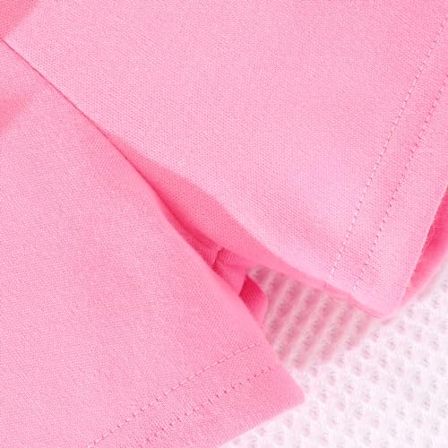 Image of Girls Summer Outfits Toddler Baby Girls Short Sets 2 Piece Clothing Set Flutter Sleeve Shirt and Short 2-7 Years