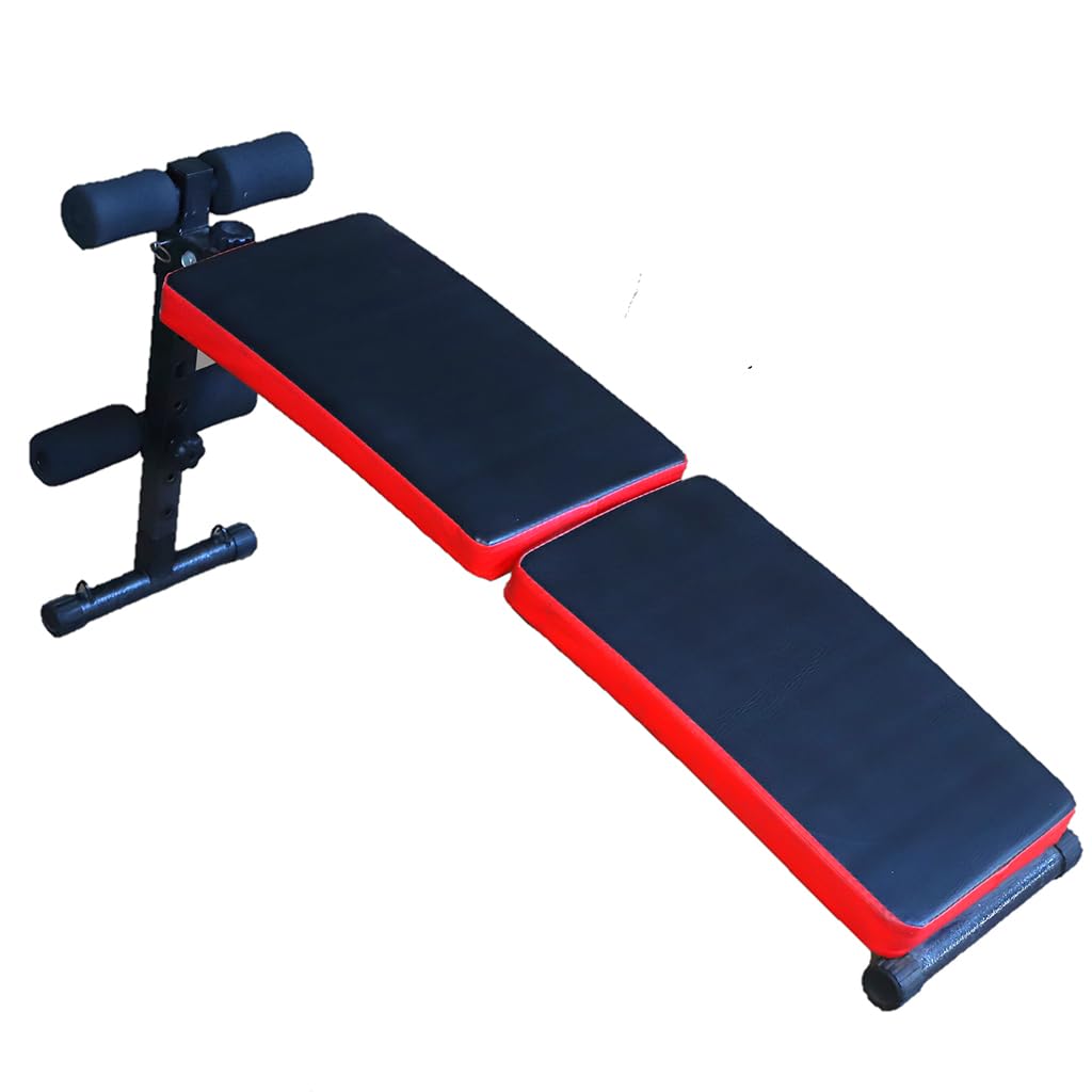Sit Up Bench, Multi-Position Adjustable Strength Training Bench with Headrest, Folding Utility Bench Slant Board Portable Home Gym Workout Exercise Equipment for Full Body Workout