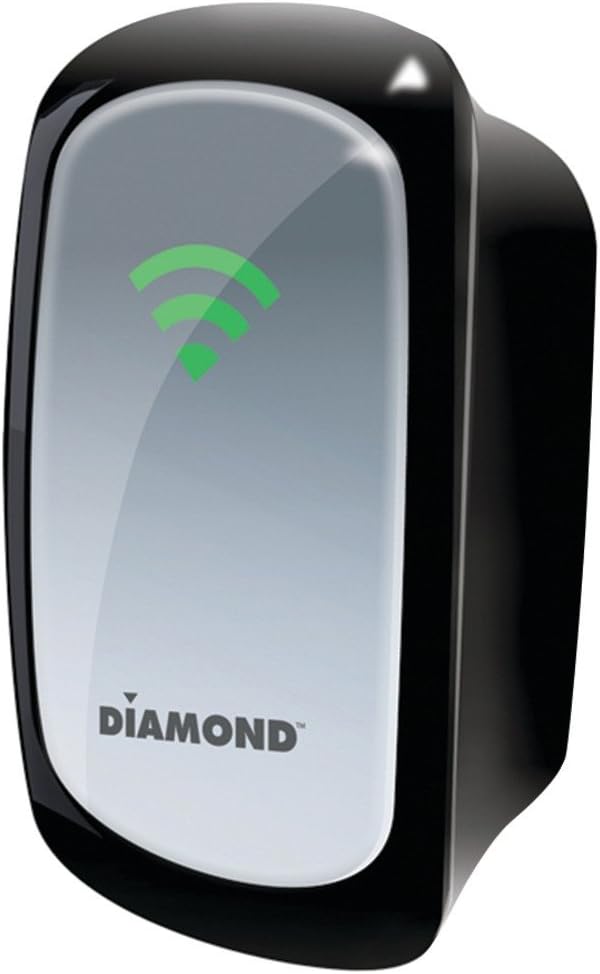 Diamond Multimedia 300Mbps 802.11n Wireless Repeater Range Extender with Wireless Access Point and Wireless Bridge Device (WR300NSI)