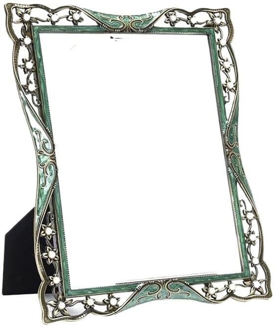 Cadre métal vert jade 25,4 cm : sublimez votre décoration de salon