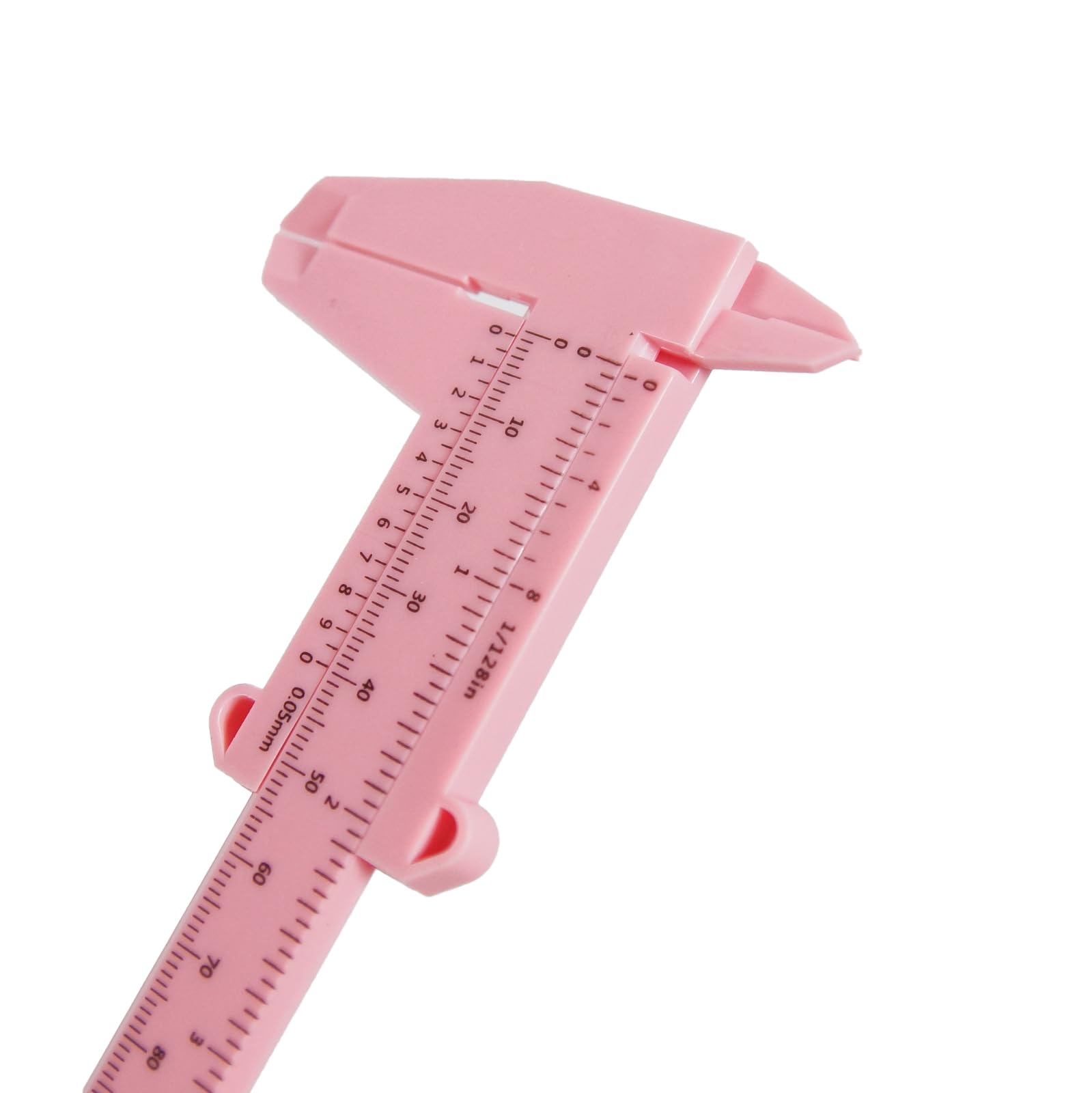 Plastic Vernier Caliper for Guitar Luthier Repair Shop mm & inch 150mm, Pink