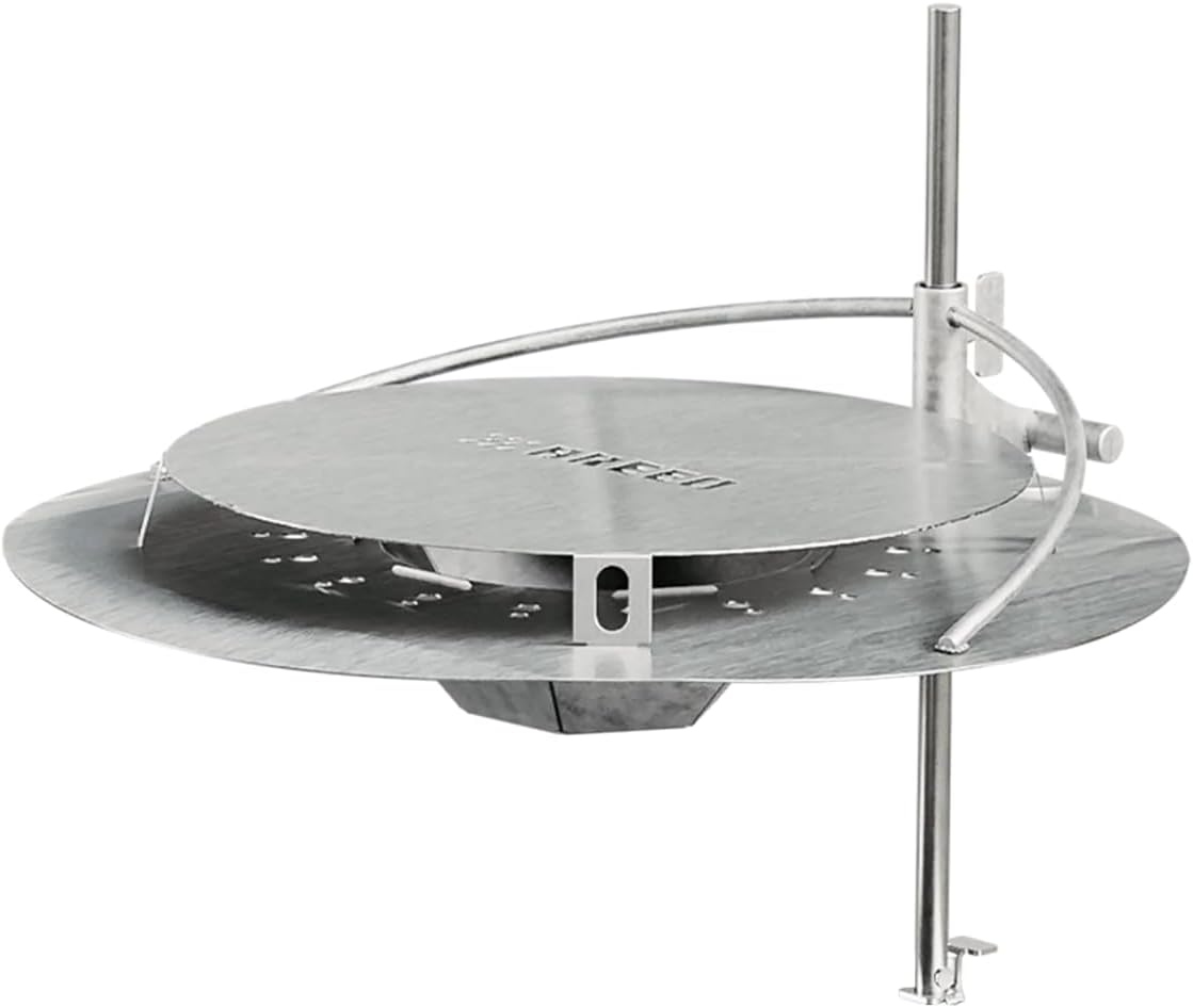 Breeo Outpost™ Heat Deflector X24 | Compatible with Y Series and X Series Smokeless Fire Pit | Maximize Hot Airflow | USA Made | Live-Fire Cooking Accessory (Heat Deflector & Outpost Rod Included)