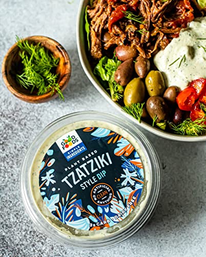 Good Foods Plant Based Vegan Tzatziki Style Dip, 8 Ounce, 8 Pack