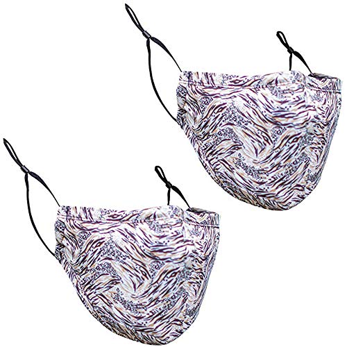 3-Ply Reusable Face Mask. Washable Face Masks with Adjustable Ear Loops, Nose Wire, Filter Pocket.