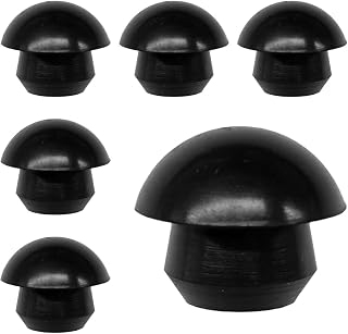 6PCS Bottle Jack Floor Jack Oil Filler Plug, 8mm Rubber Hydraulic Oil Filler Plug Bung, Horizontal Jack Top Pressure Rod for Oil Reservoir Fill Hole (6PCS)