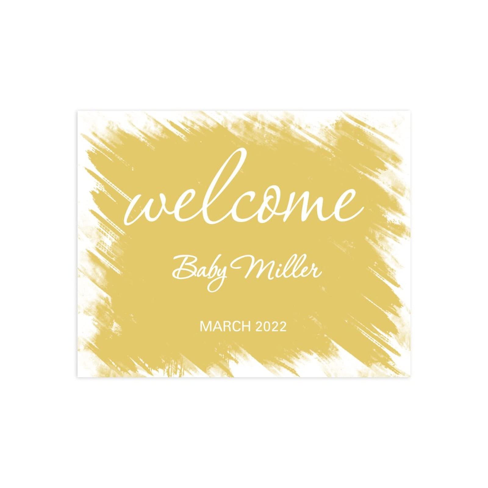 Prosty znak powitalny weselny dostosuj 'Welcome To Our Wedding Sign Custom Made Any Date Wedding Reception and Ceremonia Dekoracje 45 x 61 cm