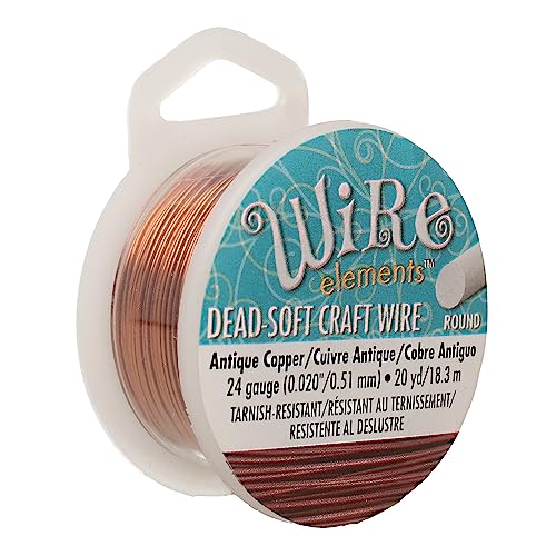 Fil de rechange 24 gauge Beadsmith 0,51 mm pour réparer et rigidifier les colliers