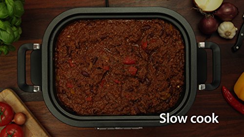 Crock-Pot CSC024 Olla de cocción lenta, 240 W, 5.6 litros, Acero Inoxidable, Gris