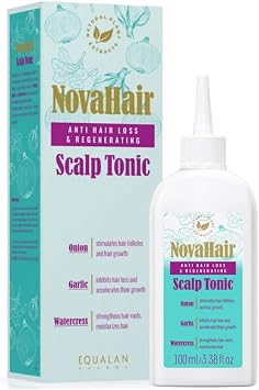 NovaHair Anti Hair Loss and Regenerating Scalp Tonic - Stimulate Hair Growth and Prevent Hair Loss 100ml