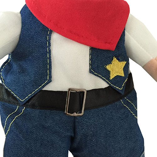 Nacoco Cowboy Dog Costume With Hat Dog Clothes Halloween Costumes For Cat And Small Dog (Large) #TOP2