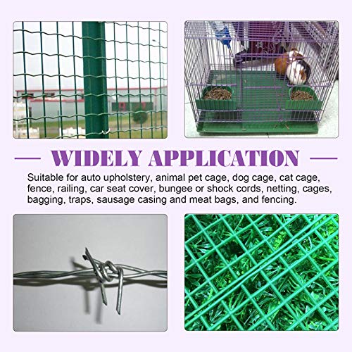 Swpeet S1323 360Pcs 3/4 Inch 1/2 Inch 3/8 Inch Galvanized Hog Rings With Straight Hog Ring Pliers Assortment Kit thumb #5