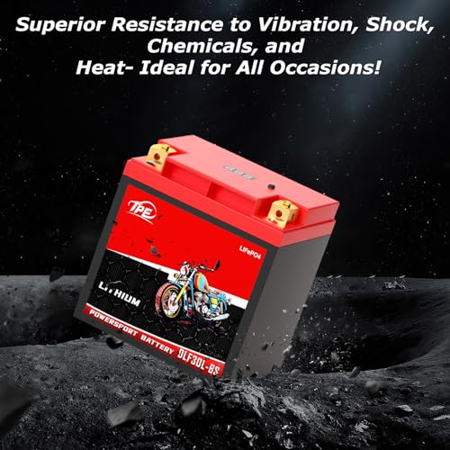 Image of TPE YTX30L-BS Lithium Powersports Battery 12V 14AH 720A Lithium Motorcycle LiFePO4 Battery DLF30L-BS