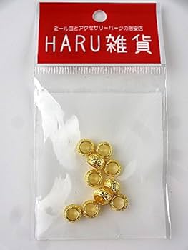アクセサリー HALU Amazon | HARU雑貨 メタルビーズ 10個セット m3 丸め 穴大きめ
