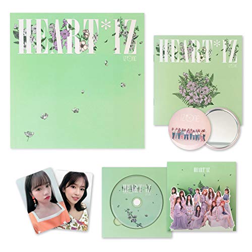 IZONE 2nd Mini Album - HEART*IZ [ Violeta ver. ] CD + Mini Photobook + Booklet + Photocards + Pop-up Card + OFFICIAL POSTER + FREE GIFT