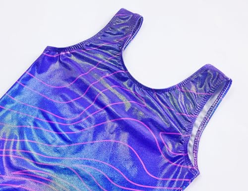Image of TENVDA Girl's One Piece Swimsuit Sparkle Sleeveless One-Piece Bathing Suits Swimwear for Kids 2-12 Years Old