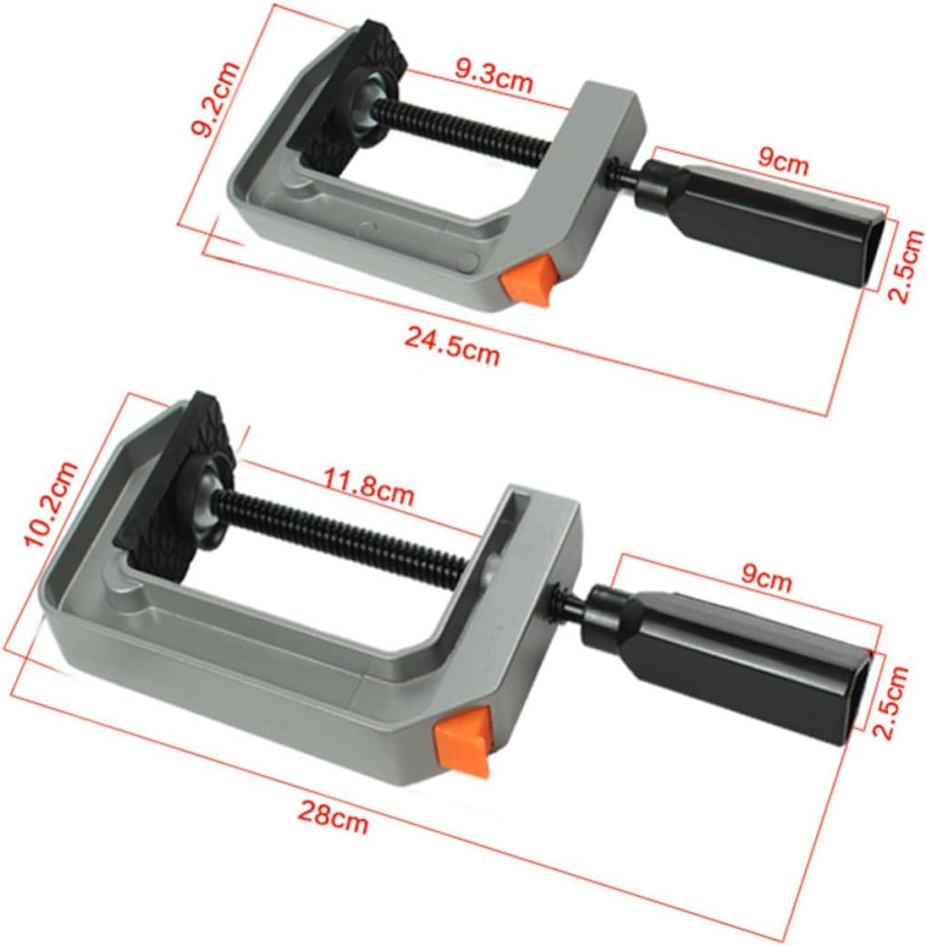 C Clamp Solid and Stable Adjustment Quick Release 3 Inch Aluminum Alloy Woodworking Fixture with Heavy Duty G Type Wood Clip for Woodworking Projects