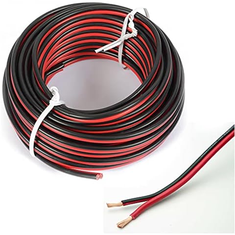 Universal Stranded Cable Red and Black PVC Sleeve Lead 0.75mm 10m Cover