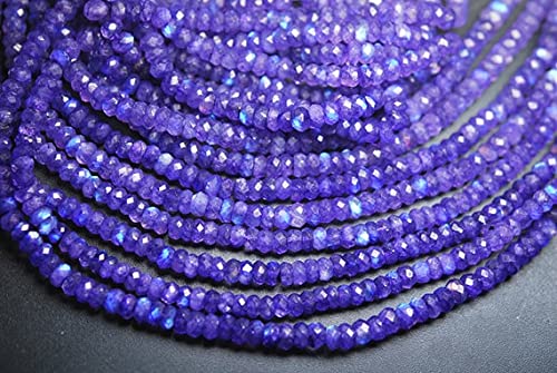 Pierre de lune arc-en-ciel perles rondelles 3.5mm pour réparer et enfiler vos colliers