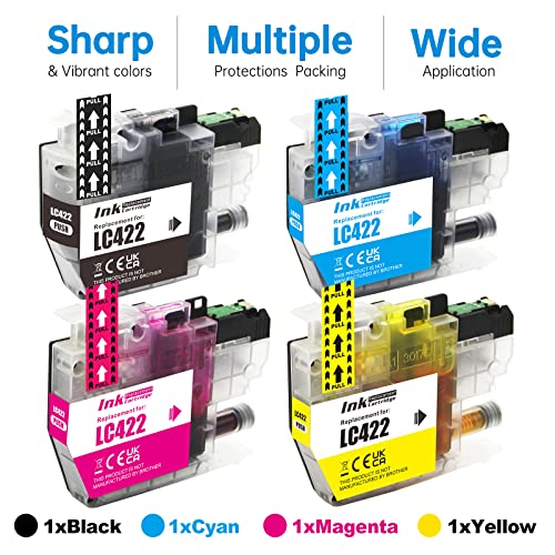 JoyPrinting LC422 Ink Cartridges Compatible with Brother LC422 Cartridges for Brother MFC-J5340DW MFC-J5345DW MFC-J5740DW MFC-J6540DW MFC-J6940DW Printers (1 Black - Image 3