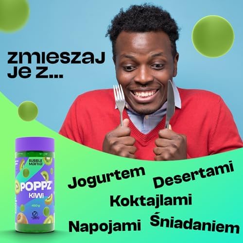 Popping Boba Perły Owocowe do Bubble Tea (450g) (Kiwi) Kulki Owocowe Tapioki by Bubble Mania | Ready to eat