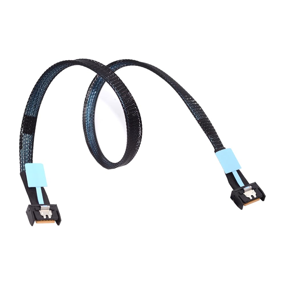 cablecc Mini Cool Edge IO MCIO PCI-E 4i 38Pin PCI-E 5.0 Male to MCIO 4i SFF-TA-1016 Extender Cable 50cm