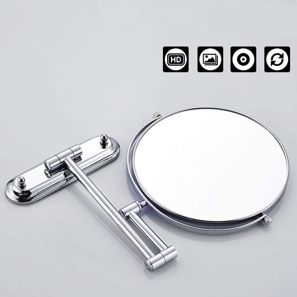 Vanity Mirror, Makeup Mirror Vanity Mirror Wall Mounted Shaving Cosmetic Mirror Extending Folding Double Sided 7X Magnification Bathroom Cosmetic Mirr (C 8 inch) image 3