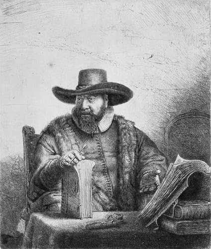 Póster Cornelius Claesz Anslo de Rembrandt Van Rijn soluciona paredes vacías con arte moderno