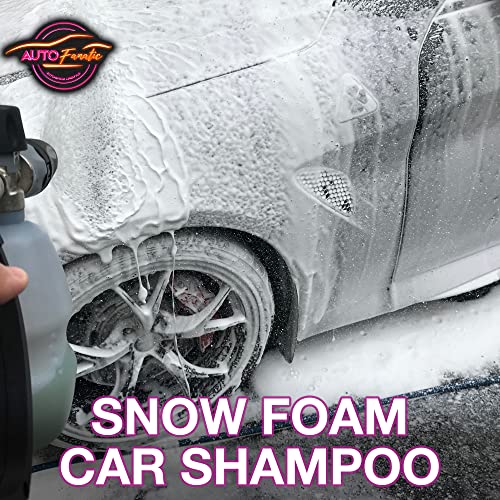 Auto Fanatic 007 Snow Foam Car Shampoo 16Oz - Ph Neutral No Harsh Chemicals Mega Concentrate Snow Foam Car Wash Soap That Enhances Shine & Gloss - High Lubricating No Scratch Motorcycle & Car Cleaner - Use With Foam Cannon Or Foam Sprayer #TOP1