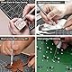 Miuzei Schneidematte Set A4 mit 30stk Bastelmesser und Stahllineal,Selbstheilende Bastelunterlage Schneideunterlage Cutting Mat Basteln Zeichenunterlage Bastelskalpell Bastelmatte (Schwarz)