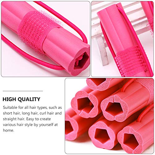 Beaupretty 12 peças de ferramentas para modelador de cabelo, esponja, autoaderente, clipes de cabelo