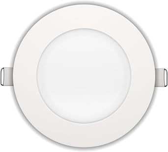 Goodlite 4-inch LED Fire-Rated, Round Slim - Recessed 12W Downlight, 120-277V, CRI 90+, ETL Listed, Dimmable Triac & 0-10V, 925 Lumens, 5CCT 27K-30K-35K-41K-50K, 50k Hr, Equal to 75W, 1ct G-96922