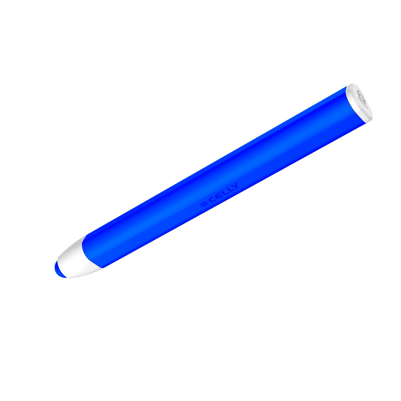 Celly, Pennino Touch Per Bambini Universale In Silicone, Penna Compatibile con Tablet e Smartphone, Sicura e Leggera, Colore Azzurro