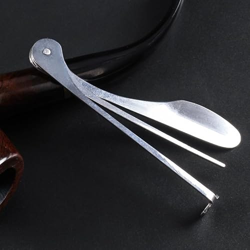 1 x silbernes Rohrstampfwerkzeug, Edelstahl-Rohrreiniger-Reinigungswerkzeug, starke und langlebige Reibahle, Reibahlen, Tamperwerkzeug, praktisches Zubehör