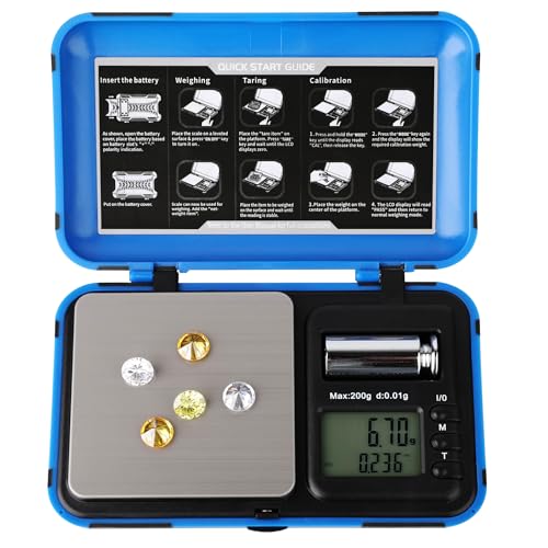 Báscula Electrónica de Mano Profesional LCD Azul miniatura 6