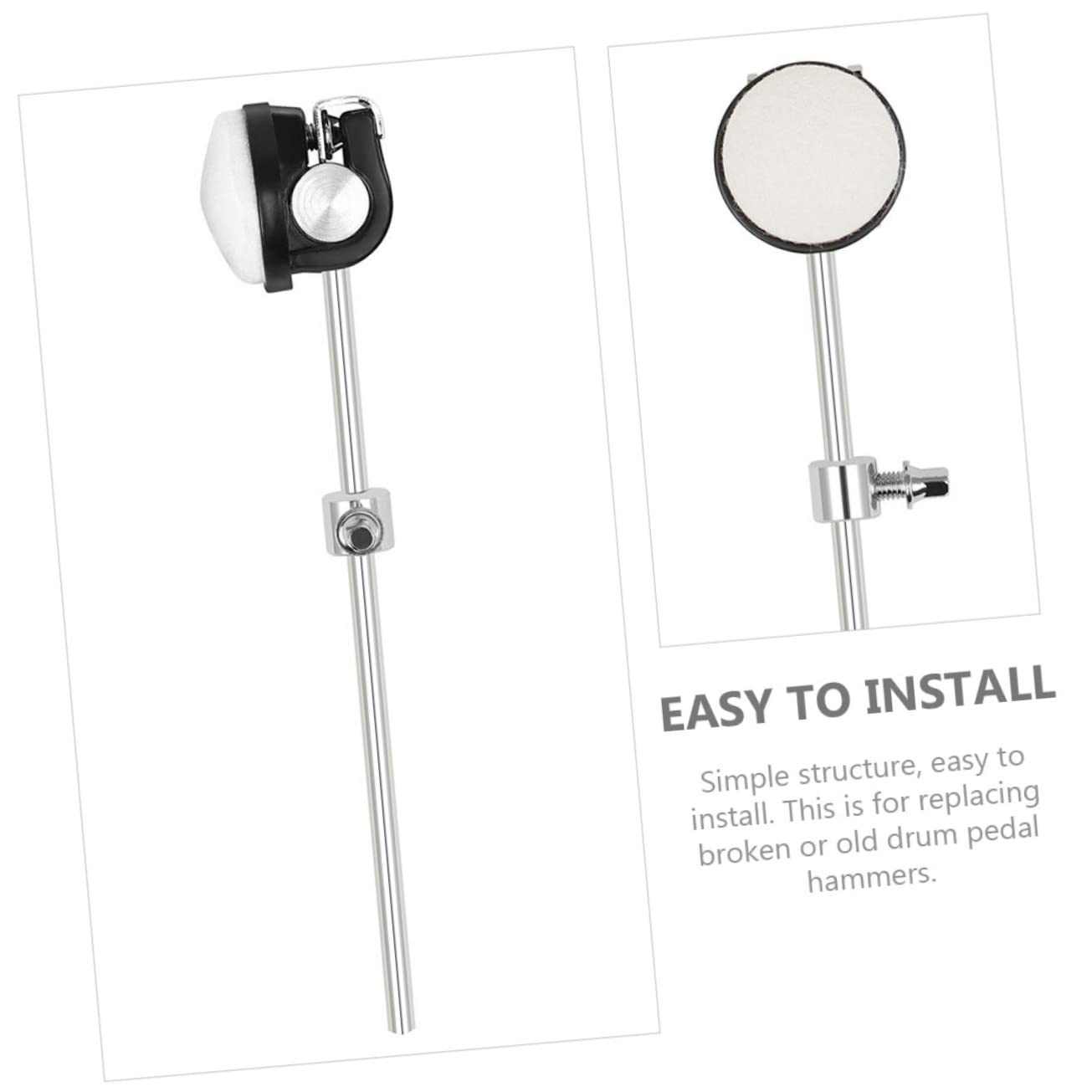 ibasenice 3stücke Kick Drum Pedal Zubehör Filz Beater Für Schlagzeug Robuste Und Langlebige Percussion-accessoire Für Präzisen Für Verschiedene Musikstile Ergänzung Für Schlagzeuger