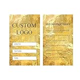 Custom Hair Tags and Bundle Wrap Labels – Personalized Hair Extension Packaging, Durable Waterproof Tags for Braiding Hair, Weaves, and Wig Businesses – Bulk Options Available (tag, 200)