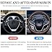AUCELI Car Steering Wheel Cover, 14 1/2-15 inch Non-Slip Soft Breathable Leather Automotive Steering Wheel Protecteor, Vehicle Accessories for Men Women, Universal for SUV, Truck, RV（Coffee）