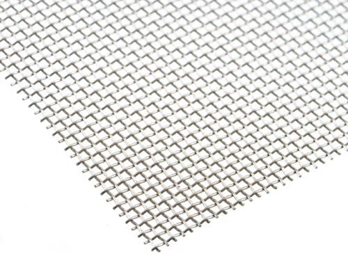 TIMESETL 3pcs Stainless Steel Mesh, Woven Fine Wire Mesh Sheet, Mouse Mesh, Rodent Mesh Rat Mesh, Metal Mesh Sheet 1mm Hole Great For Airbricks - A4 (210 x 300mm)