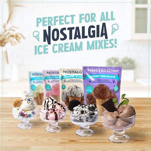 image for Nostalgia Electric Ice Cream Maker – Parlor Style, Old Fashioned Sof