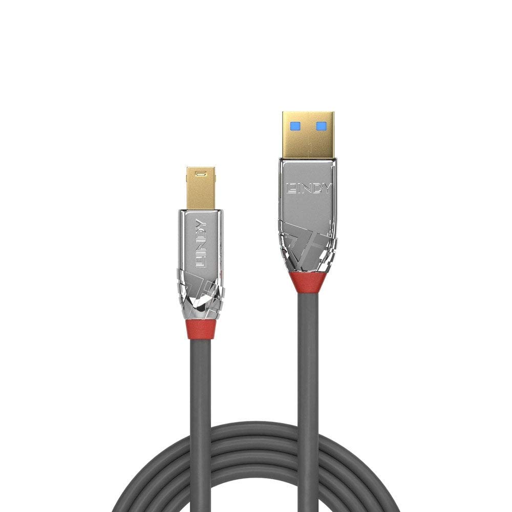 Flаѕh Dеаlѕ - 60% оƒƒ LINDY 36664 USB 3.0 Type A to B Cable, Cromo Line - Grey, 5m