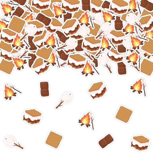 Confettis S'mores Sursurprise déco camping et feu de camp pour anniversaire enfant