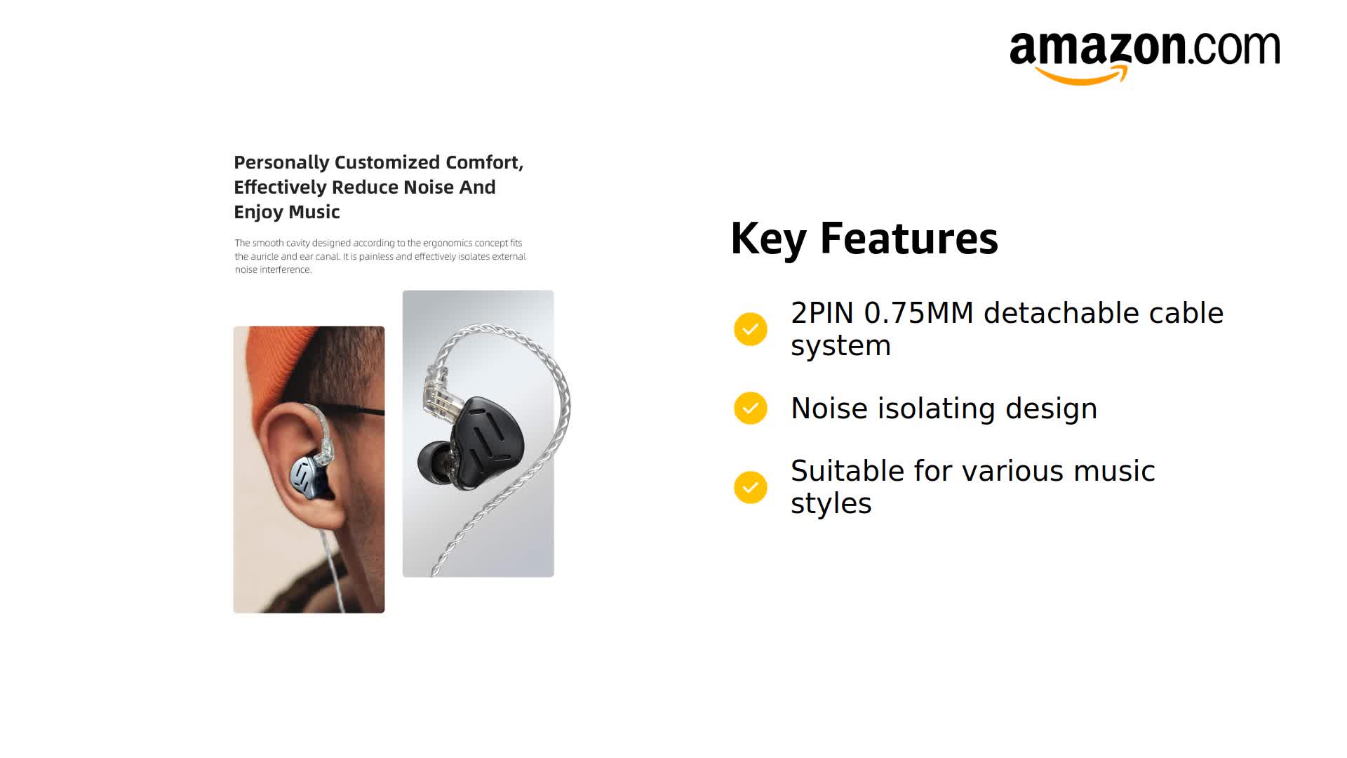 Amazon.com: KZ Zax in-Ear Monitors, 16-Units Hybrid in Ear