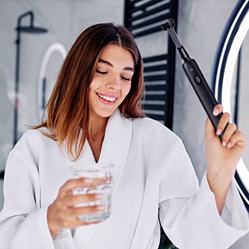 Triple Bristle Max | 4 Brush Modes | Patented 3 Head Design | Dentist Created & Approved | Soft Charcoal Infused Nylon Bristles | Rechargeable 42,000 Vpm Toothbrush #TOP4
