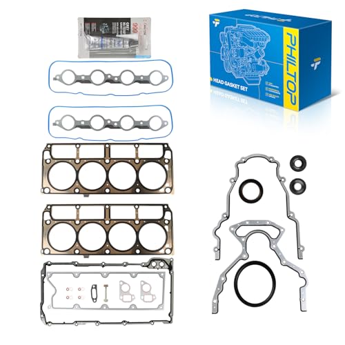 Image of PHILTOP GEN III LS Head Gasket Set Fit for Chevy Silverado 1500 1999-2000 2002-2006 2008, GMC Sierra 1500 2500 HD, Silverado 2500 3500 HD Express Suburban, 4.8L 5.3L 6.0L LS1 LS2 LS3 LS4 LS5 LS6