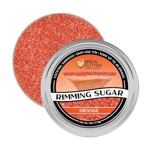 image for Bakell Brew Glitter - Orange Rimming Sugar (4oz, 1x Bar Tin) Cocktail 