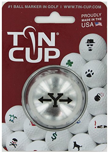 TIN CUP. GOLF BALL MARKING SYSTEM. ALPHA PLAYERS SERIES. LETTER Y